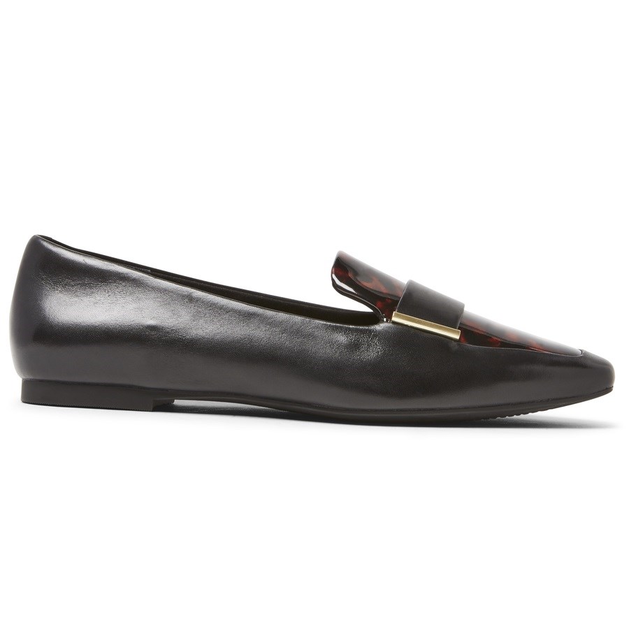 Rockport Total Motion Laylani Metal Accent Loafers Dames Zwart | NL41598IO