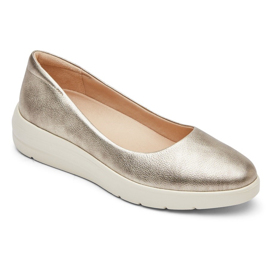 Rockport Total Motion Lillie Ballerina Dames Goud | NL3259OM8