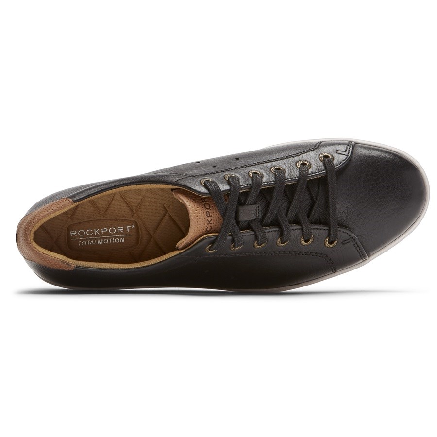 Rockport Total Motion Lite Kanten-to-Neus Sneakers Heren Zwart | NL1M9802O