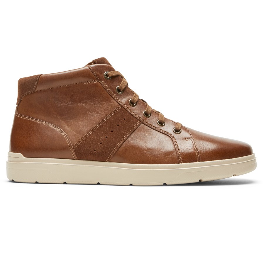 Rockport Total Motion Lite Zip Sneakers Heren Bruin | NL60O9I28