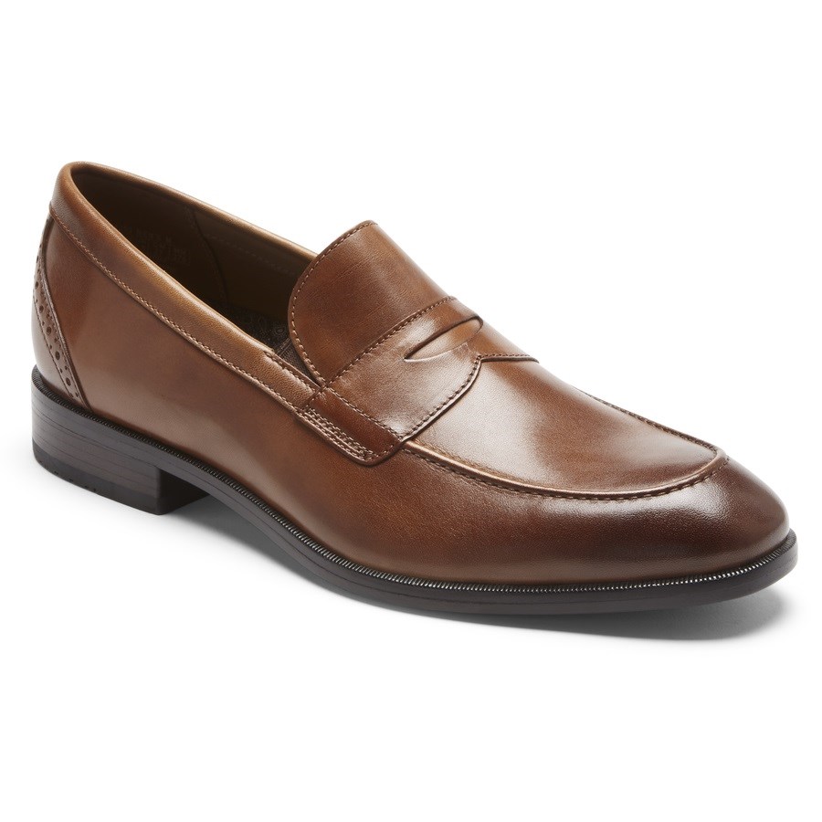 Rockport Total Motion Office Penny Loafers Heren Donkerbruin | NL208O596