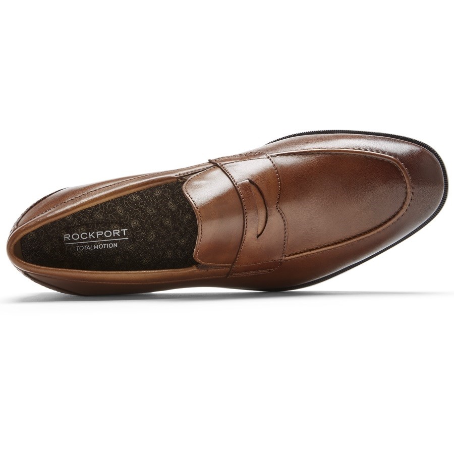 Rockport Total Motion Office Penny Loafers Heren Donkerbruin | NL208O596