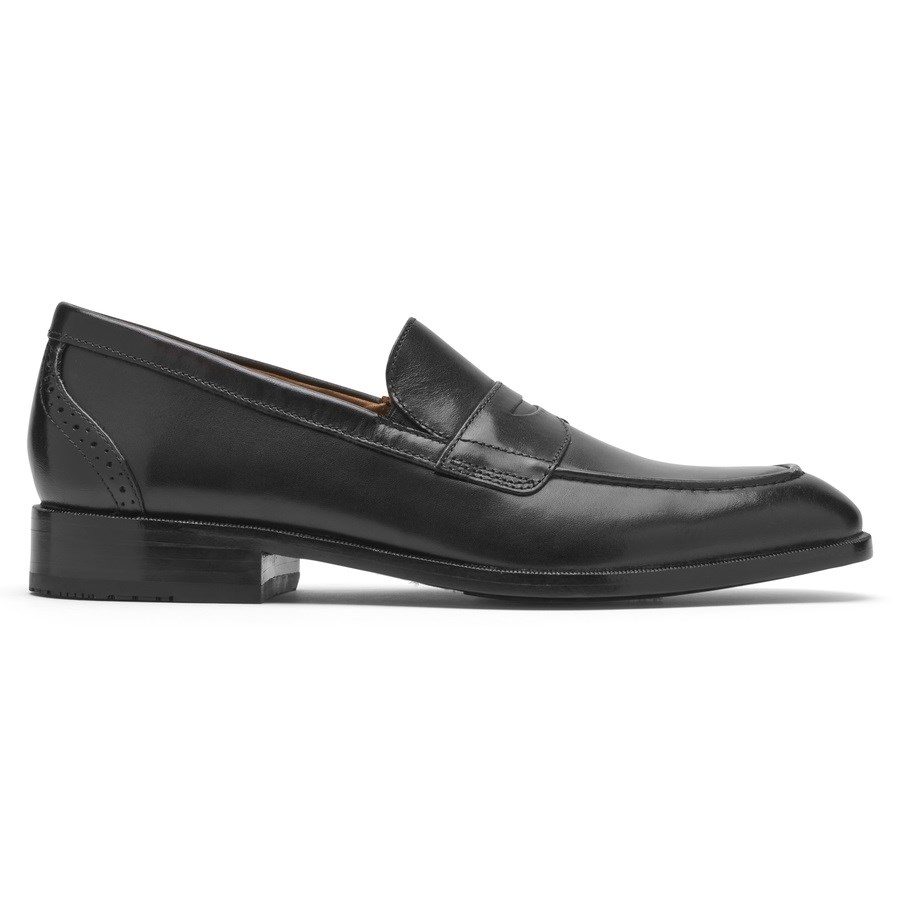 Rockport Total Motion Office Penny Loafers Heren Zwart | NL60IM915