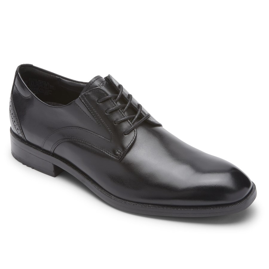 Rockport Total Motion Office Plain Neus Oxford Schoenen Heren Zwart | NL9MI085O