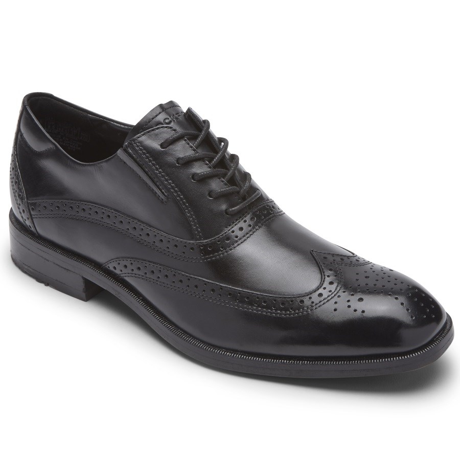 Rockport Total Motion Office Wingtip Oxford Schoenen Heren Zwart | NL319O052