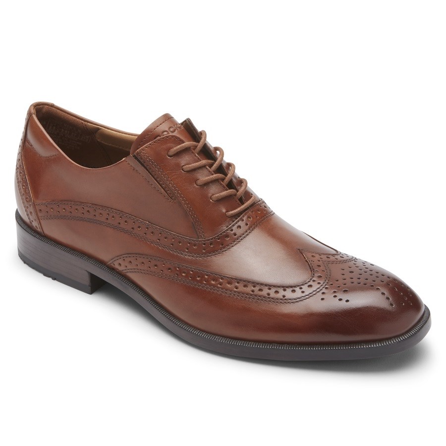 Rockport Total Motion Office Wingtip Oxford Schoenen Heren Donkerbruin | NL980261M