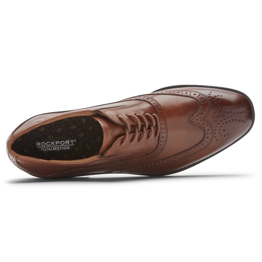 Rockport Total Motion Office Wingtip Oxford Schoenen Heren Donkerbruin | NL980261M