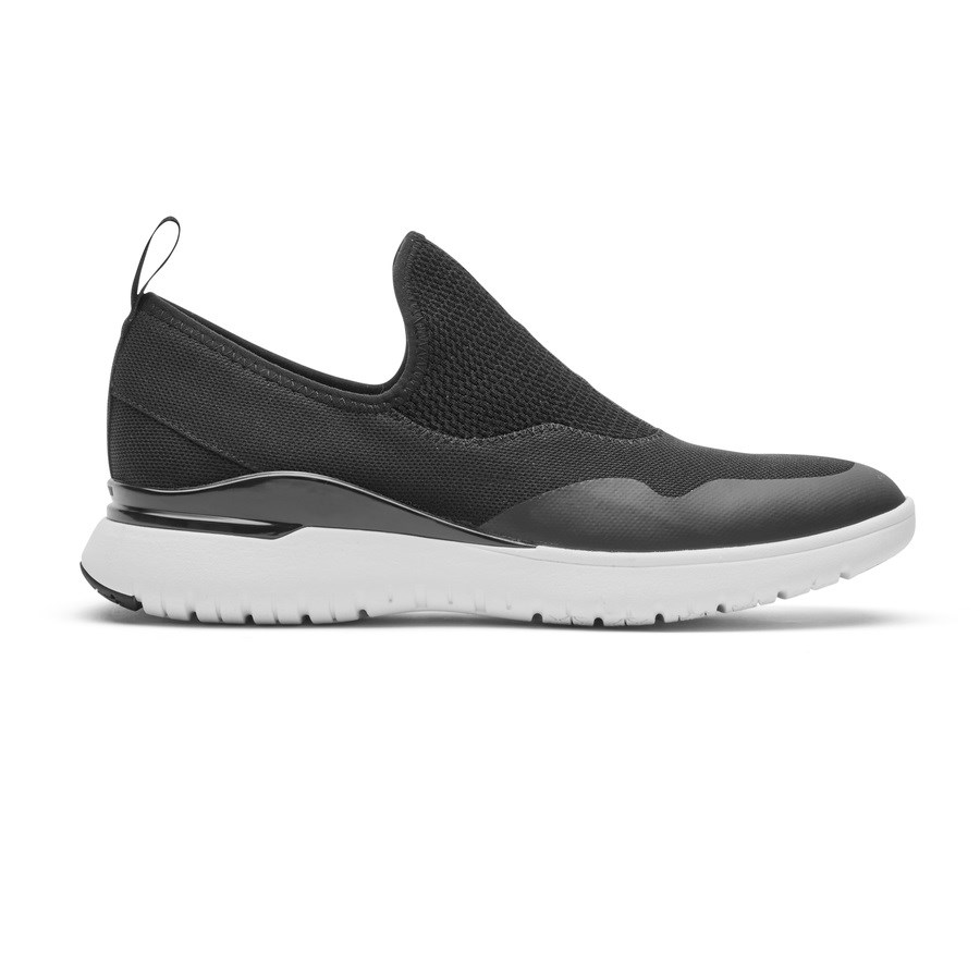 Rockport Total Motion Sport Mesh Slip On Sneakers Dames Zwart | NL49865IO