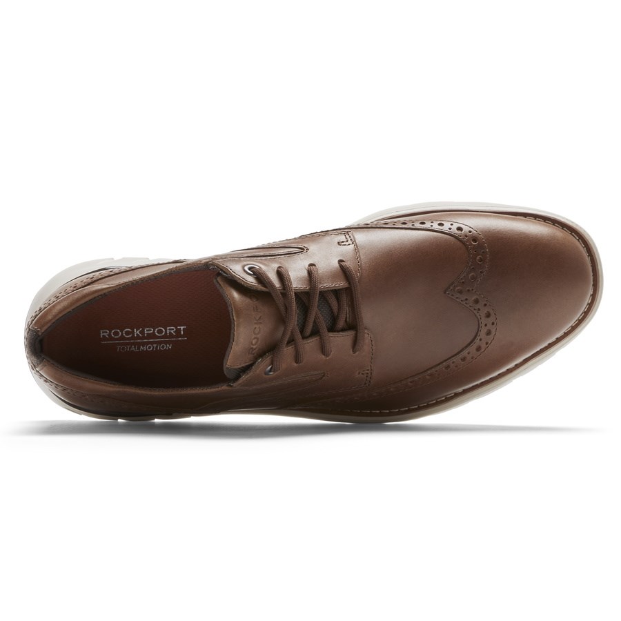 Rockport Total Motion Sport Wingtip Oxford Schoenen Heren Donkerbruin | NL29OI0M1