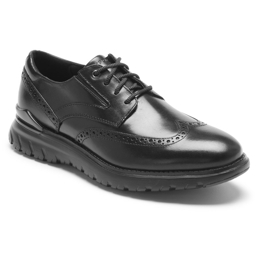 Rockport Total Motion Sport Wingtip Oxford Schoenen Heren Zwart | NL65MI910