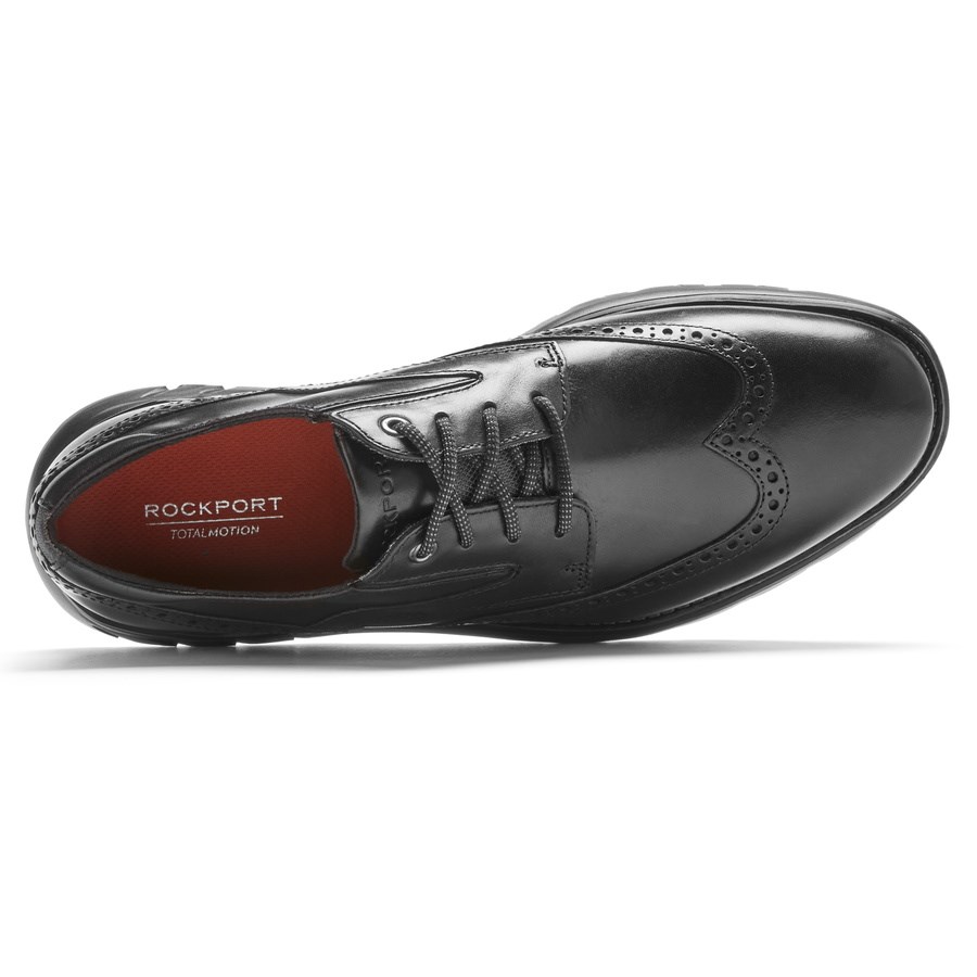 Rockport Total Motion Sport Wingtip Oxford Schoenen Heren Zwart | NL65MI910