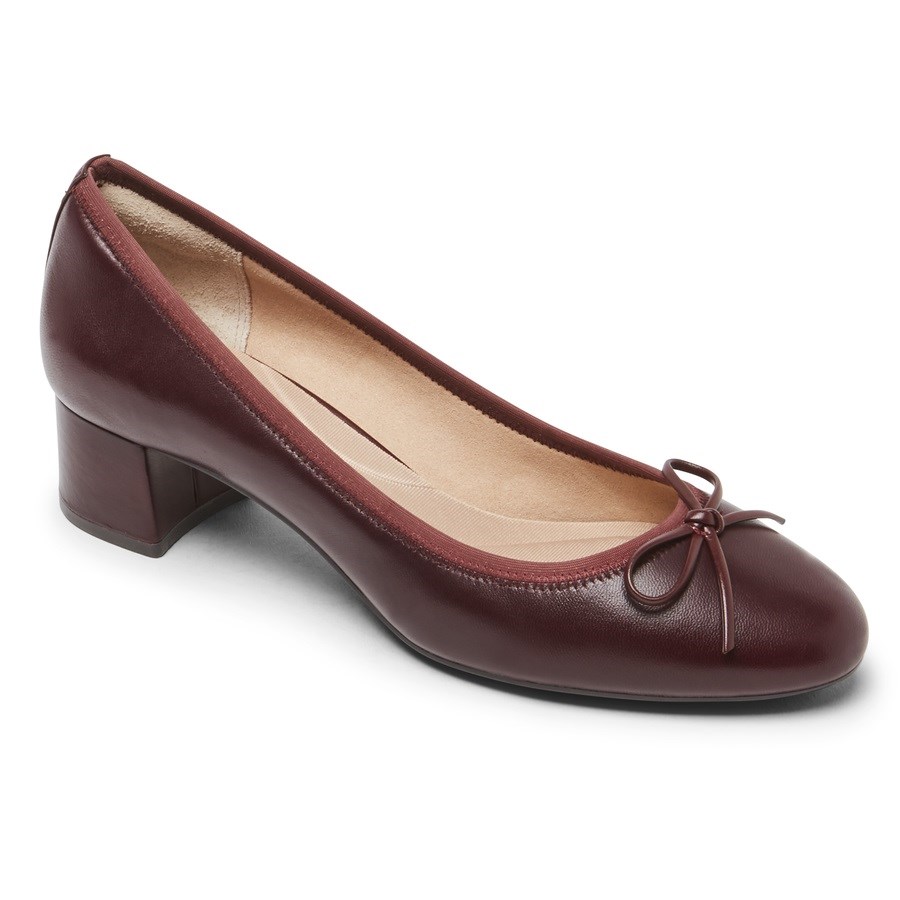 Rockport Total Motion Sydney Bow Pumps Dames Bordeaux | NL8691M0O