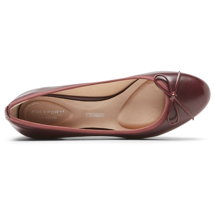 Rockport Total Motion Sydney Bow Pumps Dames Bordeaux | NL8691M0O