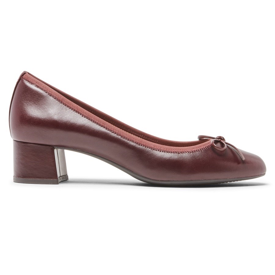 Rockport Total Motion Sydney Bow Pumps Dames Bordeaux | NL8691M0O