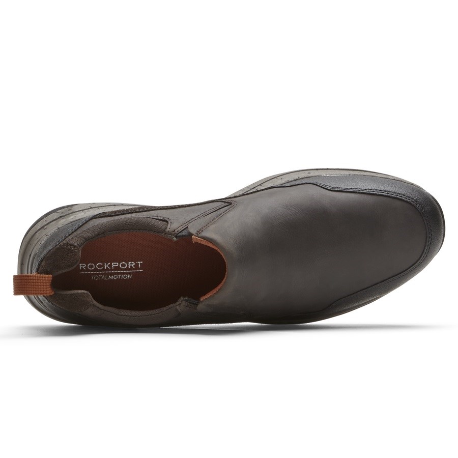 Rockport Total Motion Trail Waterdichte Slip On Sneakers Heren Chocola | NL86IO192