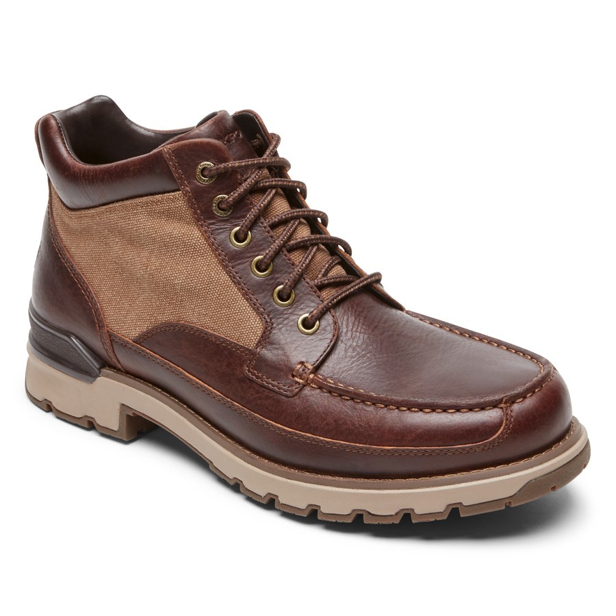 Rockport Total Motion Trek Keota Waterdichte Laarzen Heren Bordeaux | NL8915IO0