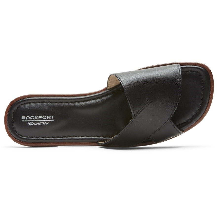 Rockport Total Motion Zadie Badslippers Dames Zwart | NL182OM95