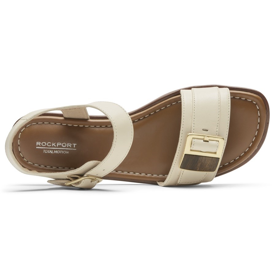 Rockport Total Motion Zadie Gesp Sandalen Dames Wit | NL516I920