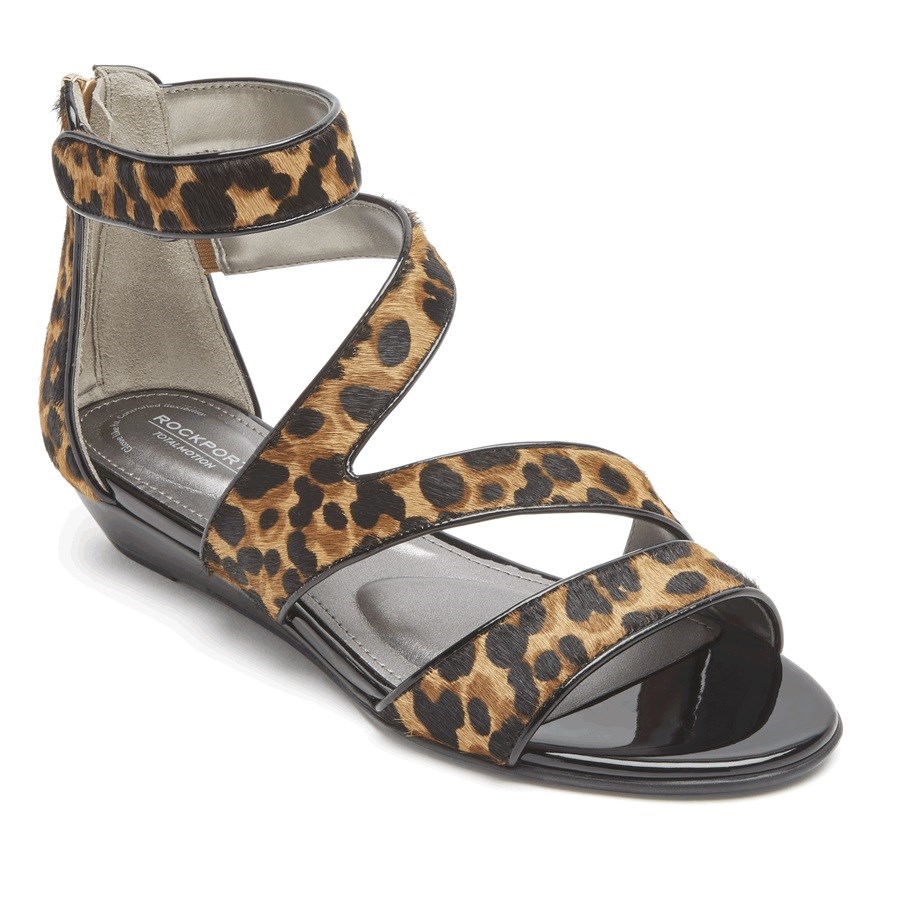 Rockport Total Motion Zandra Bandjes Sandalen Dames Leopard | NL8I9216O