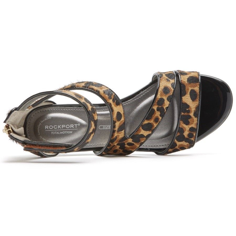 Rockport Total Motion Zandra Bandjes Sandalen Dames Leopard | NL8I9216O