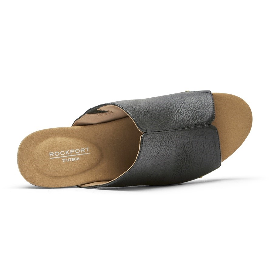 Rockport Vivianne Badslippers Dames Zwart | NL92O15I8