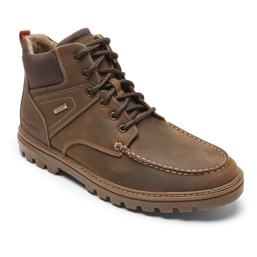 Rockport Weather Ready Moc Neus Waterdichte Laarzen Heren Bruin | NL21M5I96