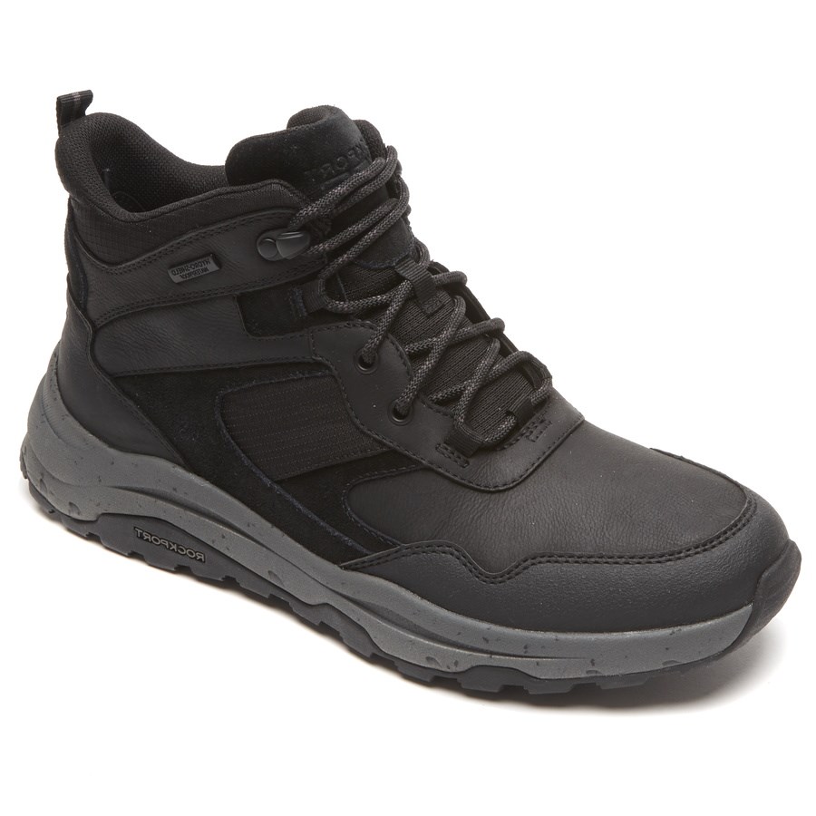 Rockport XCS Pathway Mid Waterdichte Laarzen Heren Zwart | NL25I1MO8