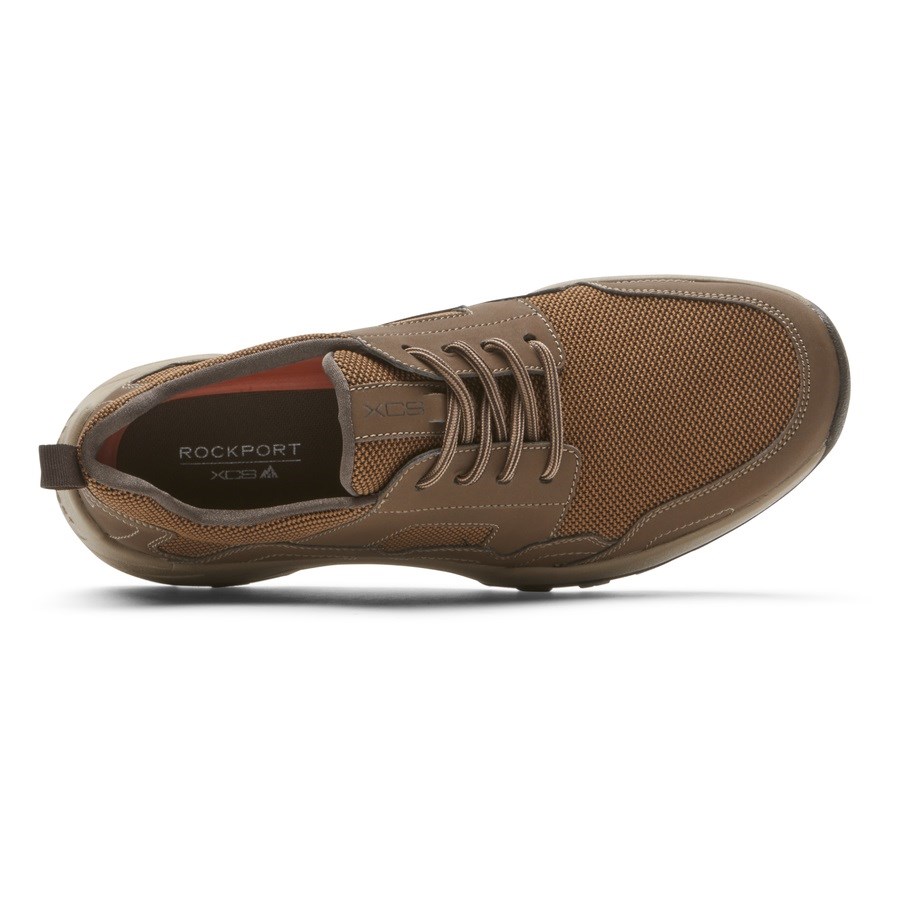 Rockport XCS Riggs Kanten-Up Sneakers Heren Bruin | NL7I06192