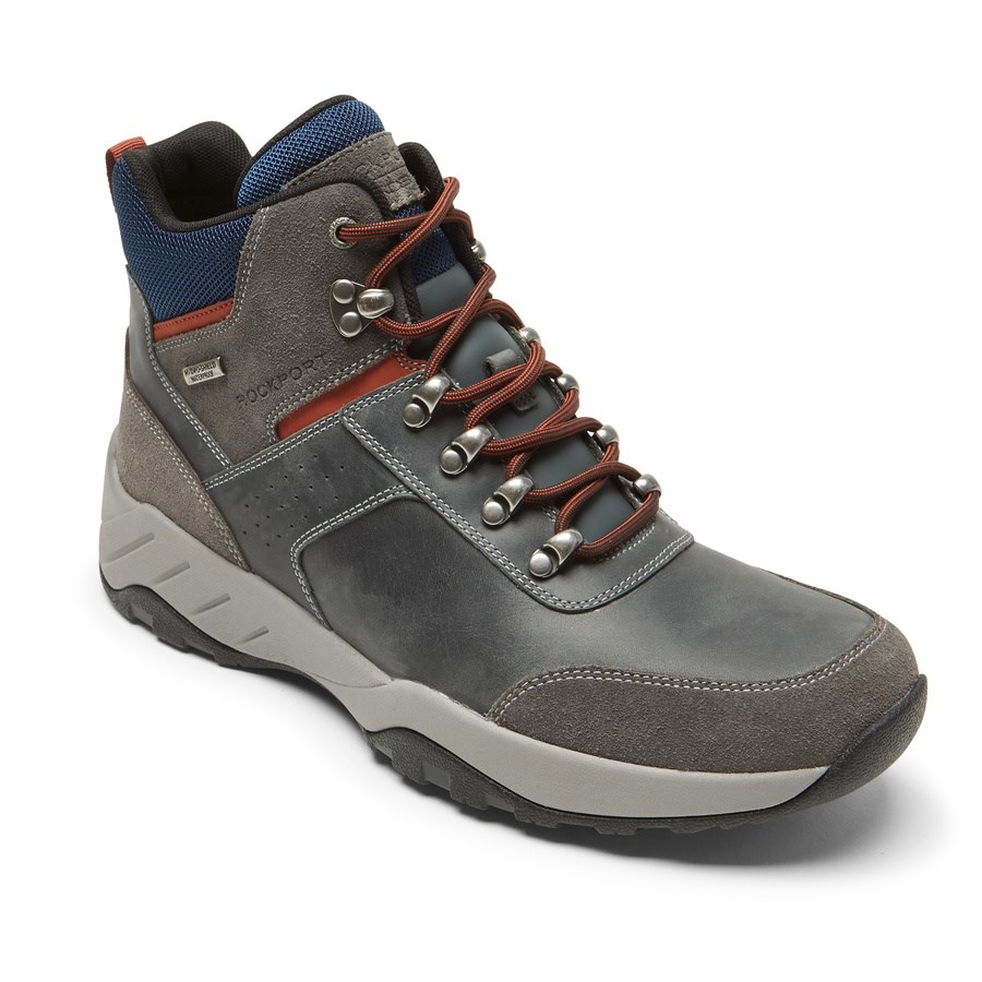 Rockport XCS Spruce Peak Trekker Waterdichte Wandellaarzen Heren Grijs | NL1265M80