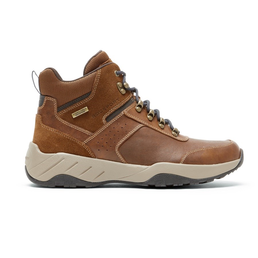 Rockport XCS Spruce Peak Trekker Waterdichte Wandellaarzen Heren Bruin | NL45291I6