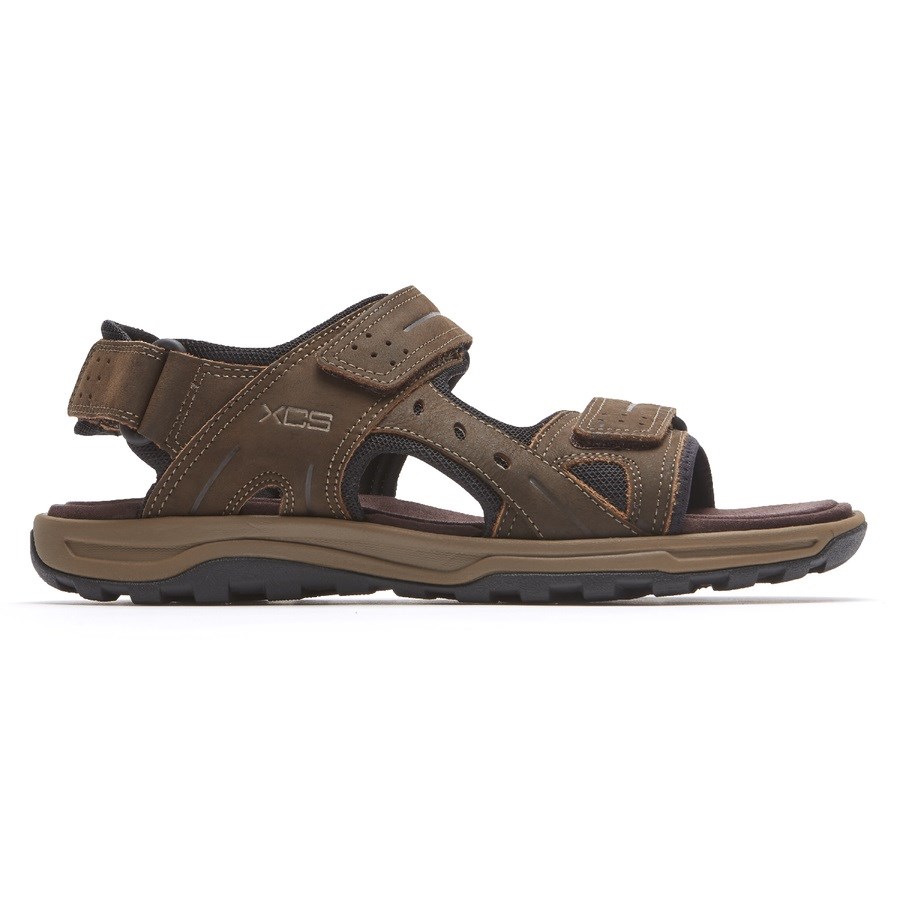 Rockport XCS Trail Technique Adjustable Wandelsandalen Heren Donkerbruin | NL681MIO0