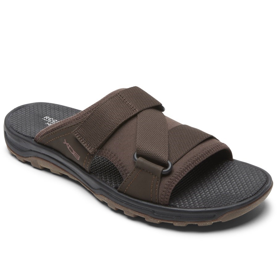 Rockport XCS Trail Technique Klittenband Badslippers Heren Donkerbruin | NL4286905