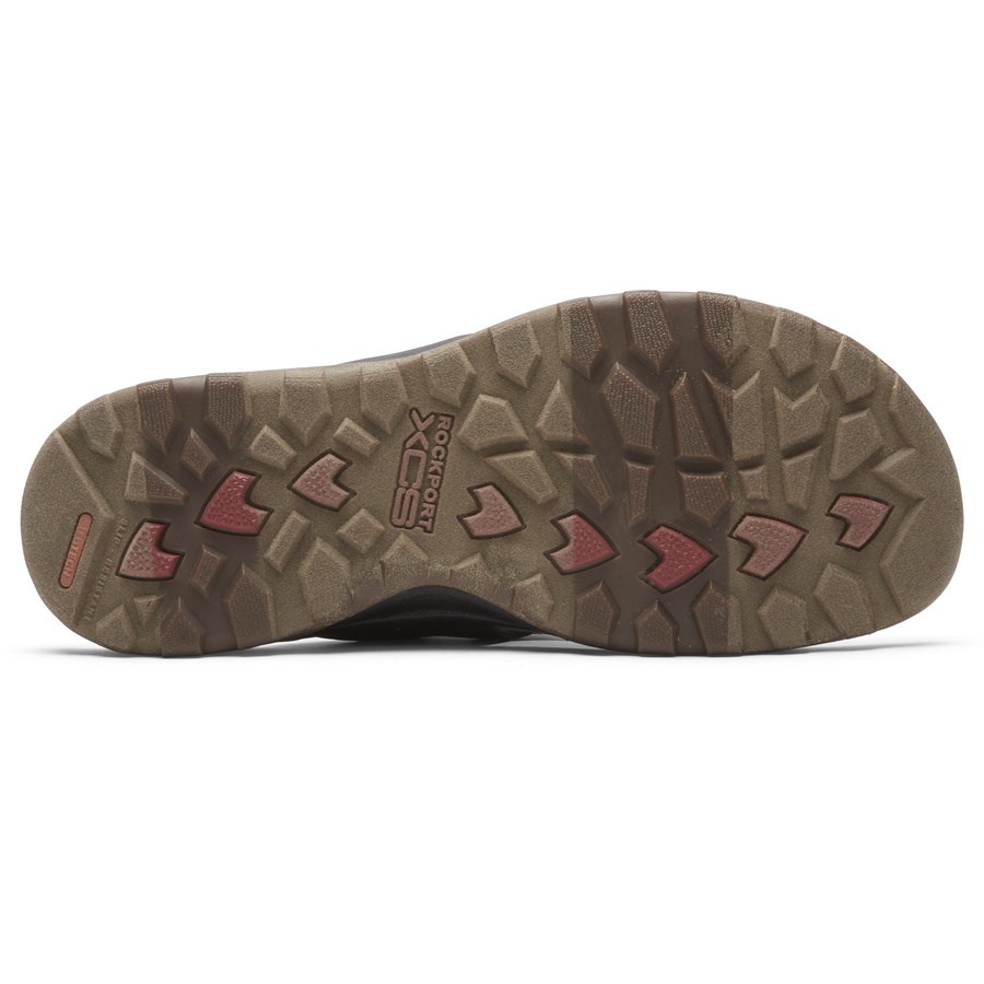 Rockport XCS Trail Technique Klittenband Badslippers Heren Donkerbruin | NL4286905