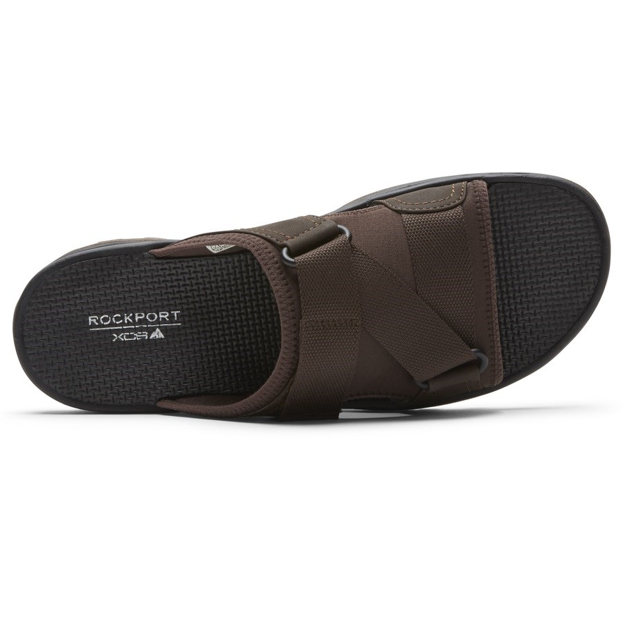 Rockport XCS Trail Technique Klittenband Badslippers Heren Donkerbruin | NL4286905