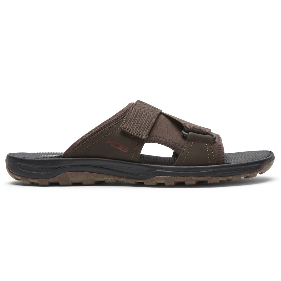 Rockport XCS Trail Technique Klittenband Badslippers Heren Donkerbruin | NL4286905