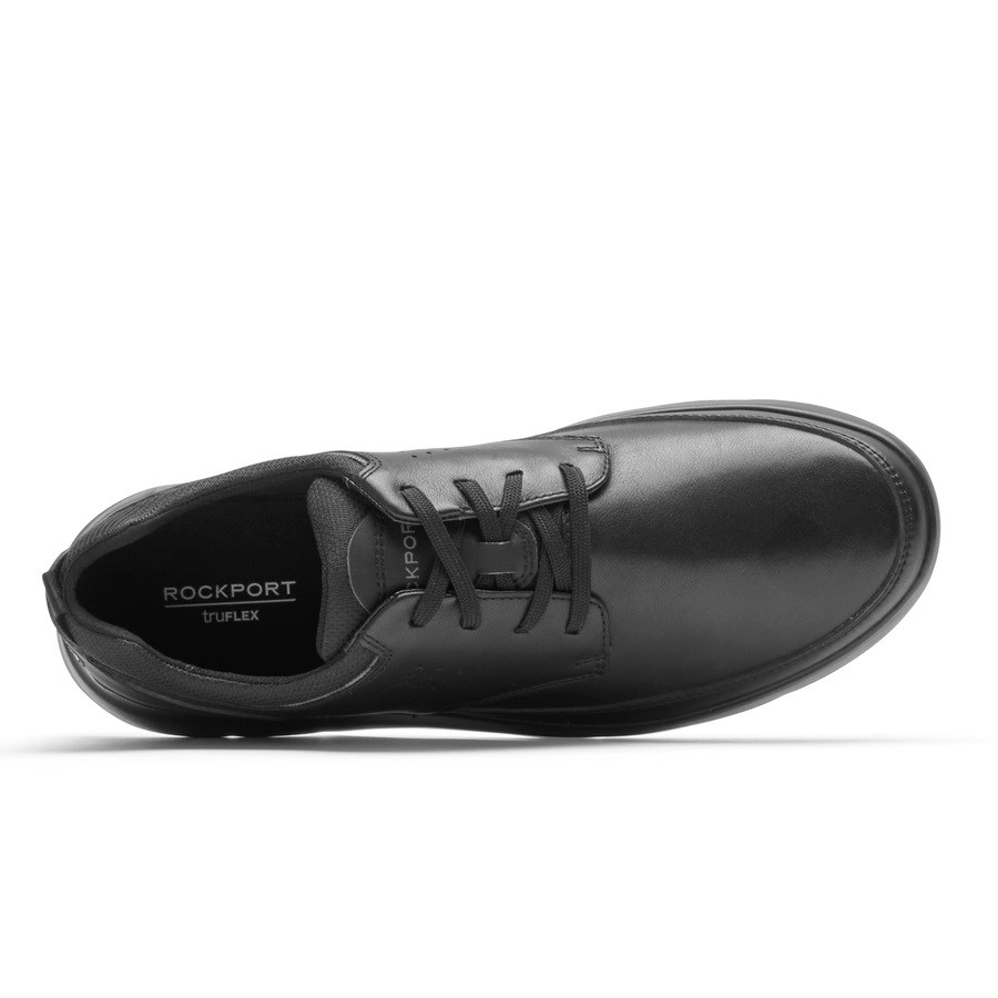 Rockport truFLEX Cayden Plain Neus Sneakers Heren Zwart | NL6I95802