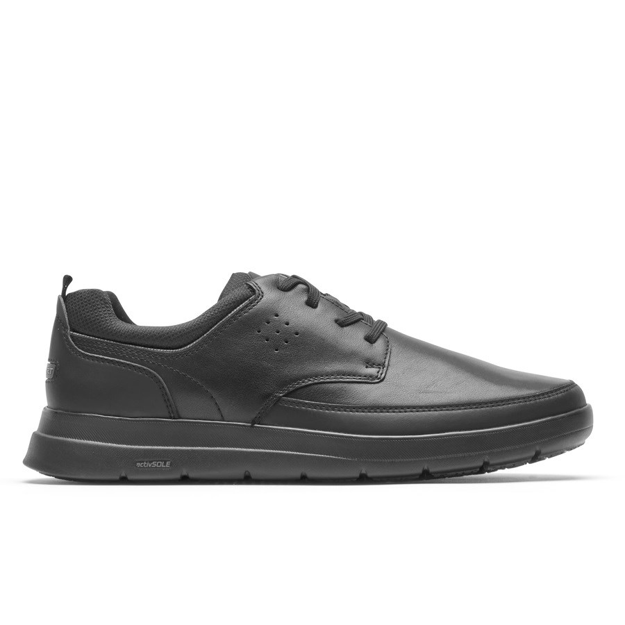 Rockport truFLEX Cayden Plain Neus Sneakers Heren Zwart | NL6I95802