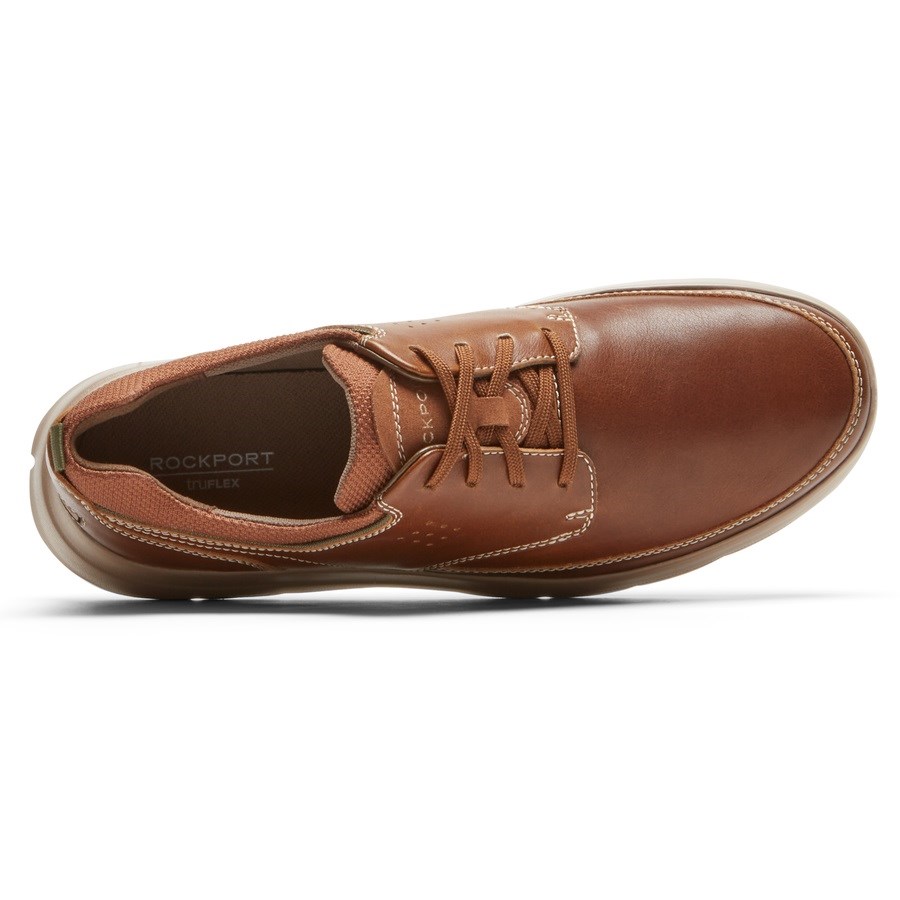 Rockport truFLEX Cayden Plain Neus Sneakers Heren Bruin | NL8OI5012