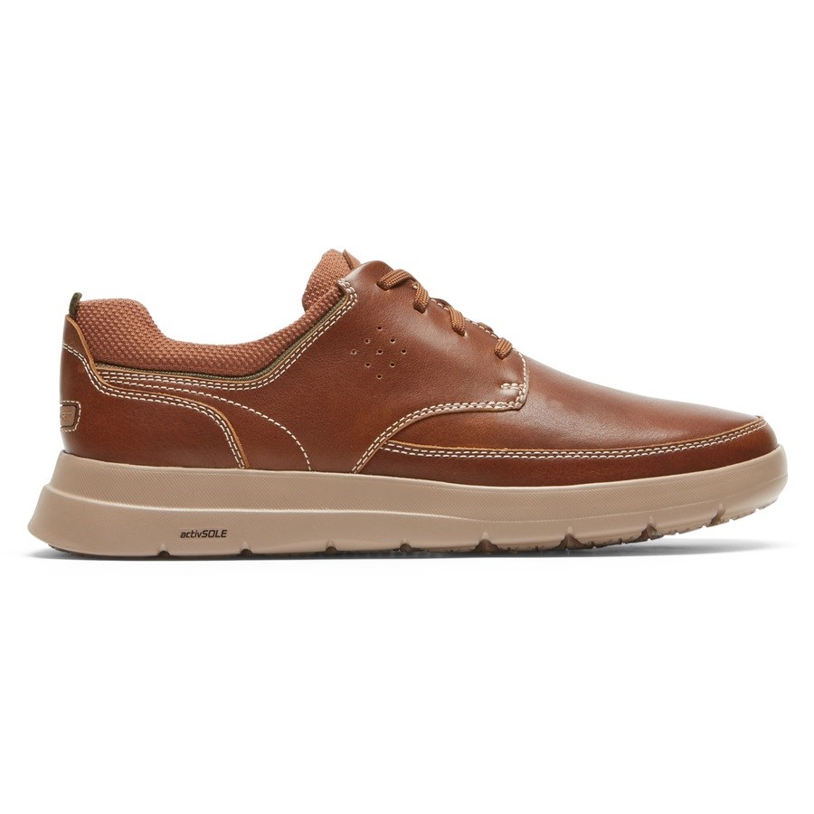 Rockport truFLEX Cayden Plain Neus Sneakers Heren Bruin | NL8OI5012