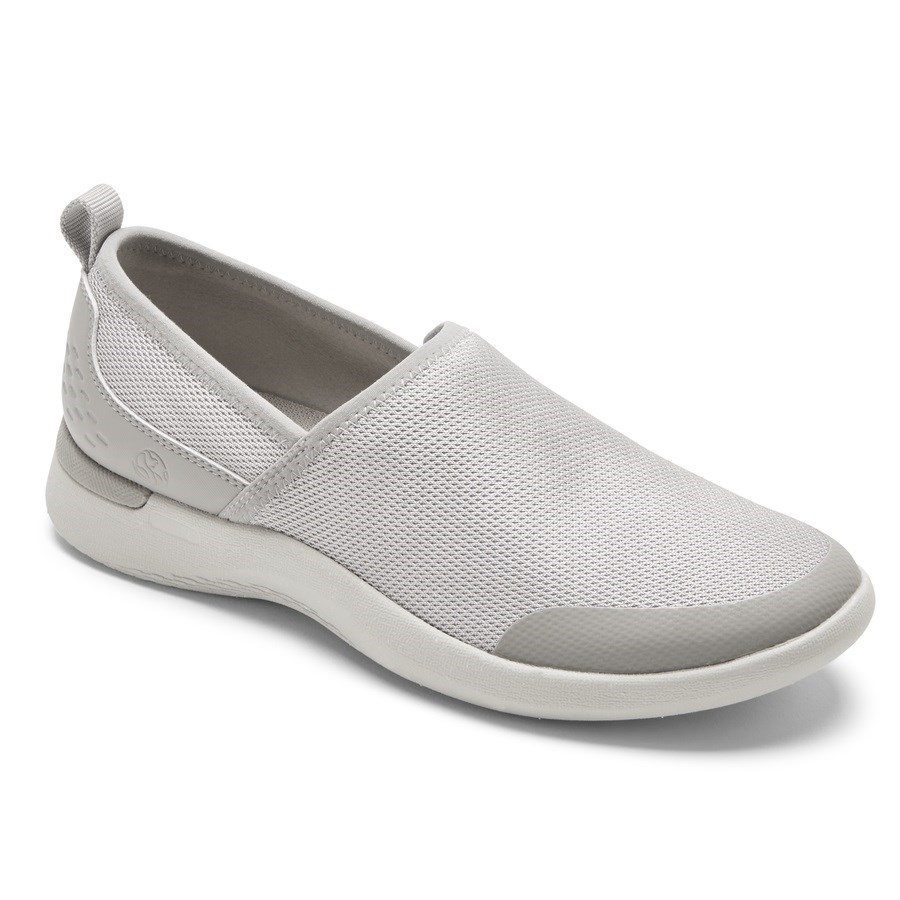 Rockport truFLEX Fly Washable Knit Slip On Sneakers Dames Lichtgrijs | NL8052I91