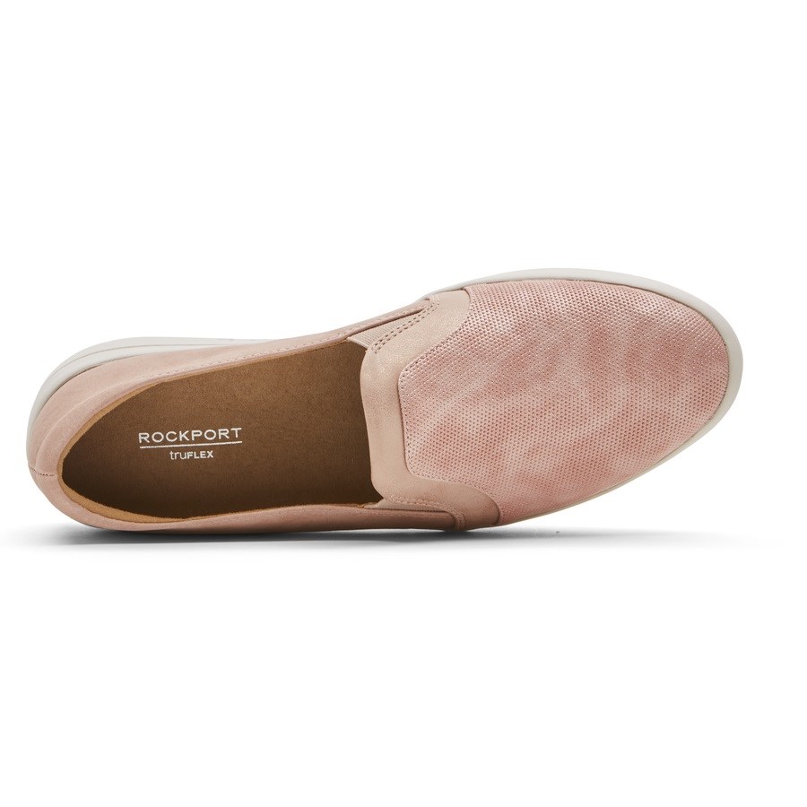 Rockport truFLEX Navya Slip On Sneakers Dames Roze | NL8659I1O