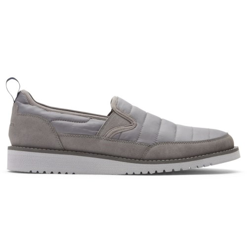 Rockport Axelrod Quilted Slip On Sneakers Heren Grijs | NL6I18O20