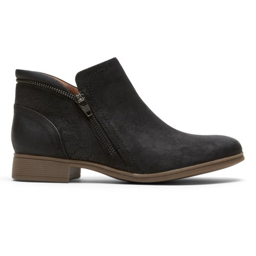 Rockport Cobb Hill Crosbie Laarzen Dames Zwart | NL0M856IO