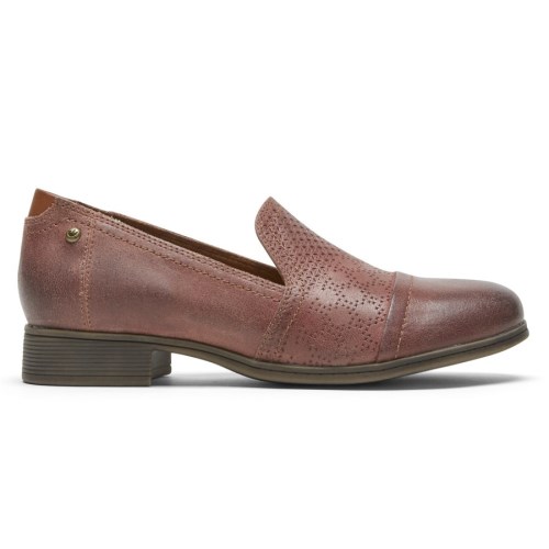 Rockport Cobb Hill Crosbie Slip-On Loafers Dames Rood | NL7102958