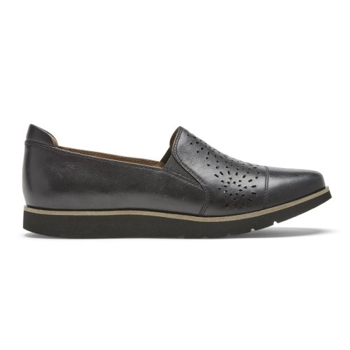 Rockport Cobb Hill Laci Twin-Gore Slip-On Loafers Dames Zwart | NL698205M