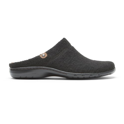 Rockport Cobb Hill Penfield Clog Badslippers Dames Zwart | NL0I8615M