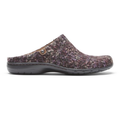 Rockport Cobb Hill Penfield Clog Badslippers Dames Paars | NL58096OM