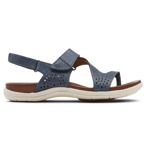 Rockport Cobb Hill Rubey String Sandalen Dames Donkerblauw | NL0MOI895