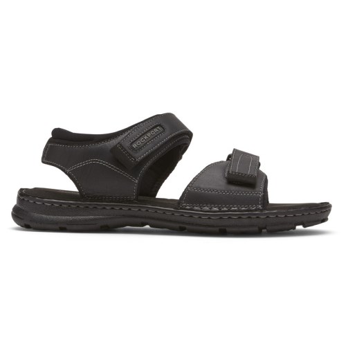 Rockport Darwyn Quarter-Riemen Sandalen Heren Zwart | NL416058I