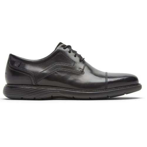 Rockport Garett Cap Neus Oxford Schoenen Heren Zwart | NL9I18M56